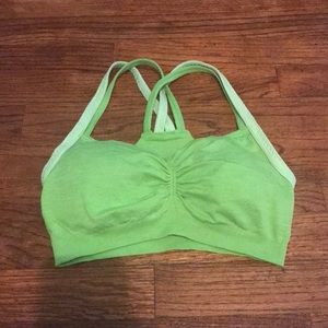 Lime green Athleta sports bra